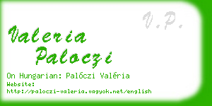 valeria paloczi business card